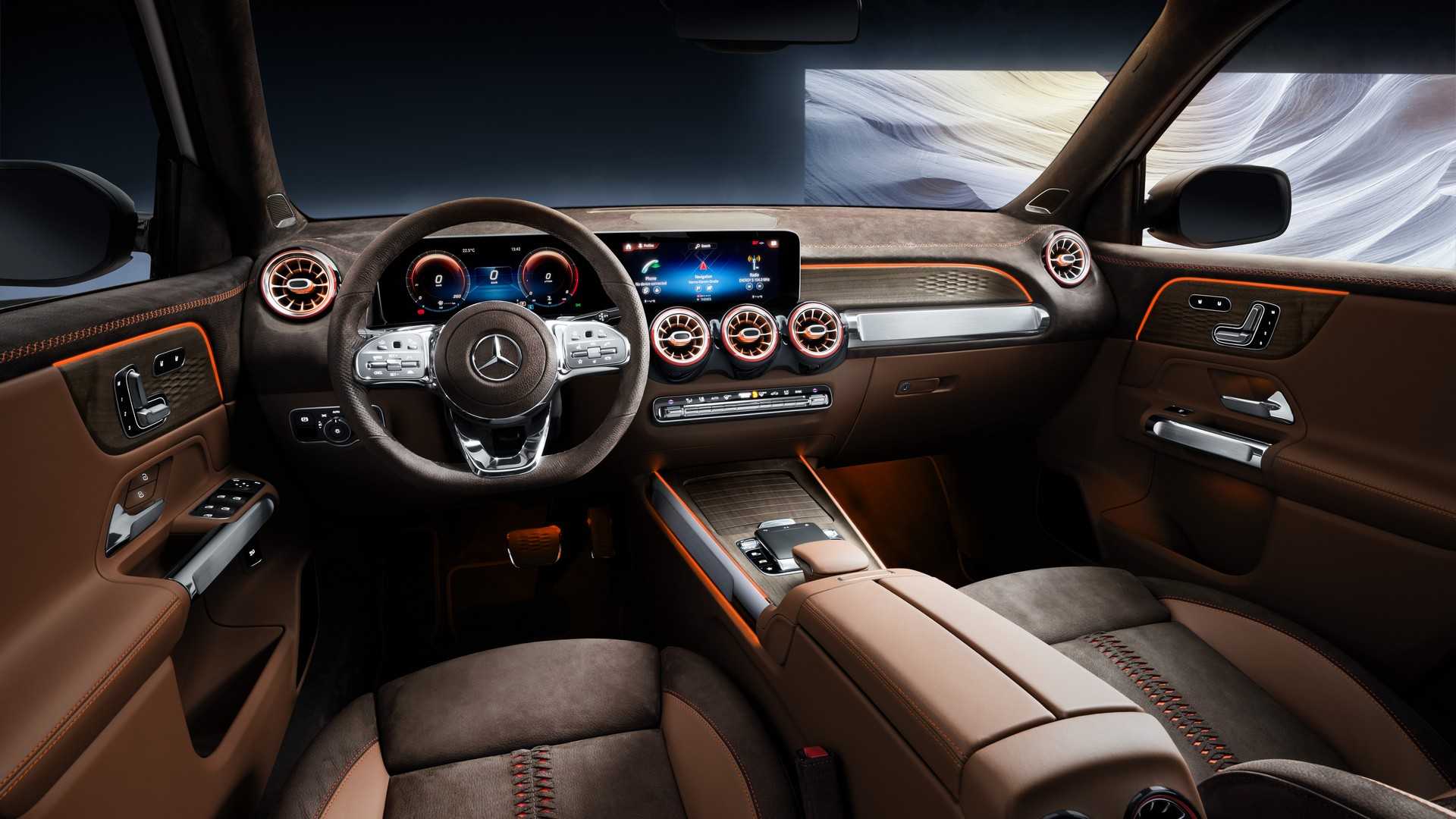 2019 Mercedes-Benz GLB Concept Interior Cockpit Wallpapers #19 of 24