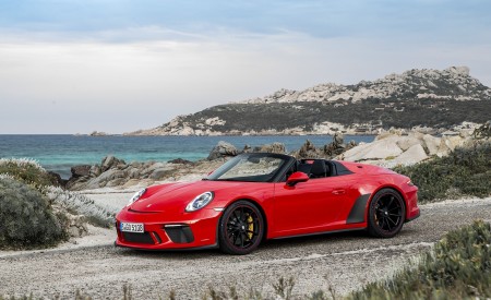 2019 Porsche 911 Speedster (Color: Guards Red) Front Three-Quarter Wallpapers 450x275 (8)