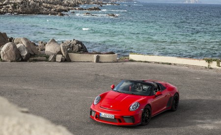 2019 Porsche 911 Speedster (Color: Guards Red) Front Three-Quarter Wallpapers 450x275 (10)