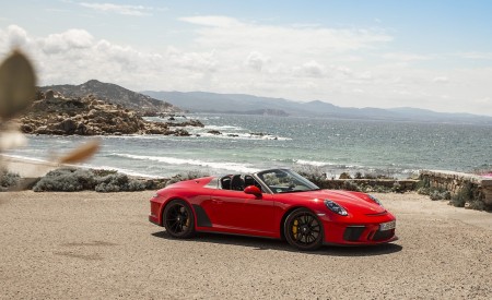 2019 Porsche 911 Speedster (Color: Guards Red) Front Three-Quarter Wallpapers 450x275 (20)