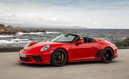 2019 Porsche 911 Speedster (Color: Guards Red) Front Three-Quarter Wallpapers 450x275 (11)