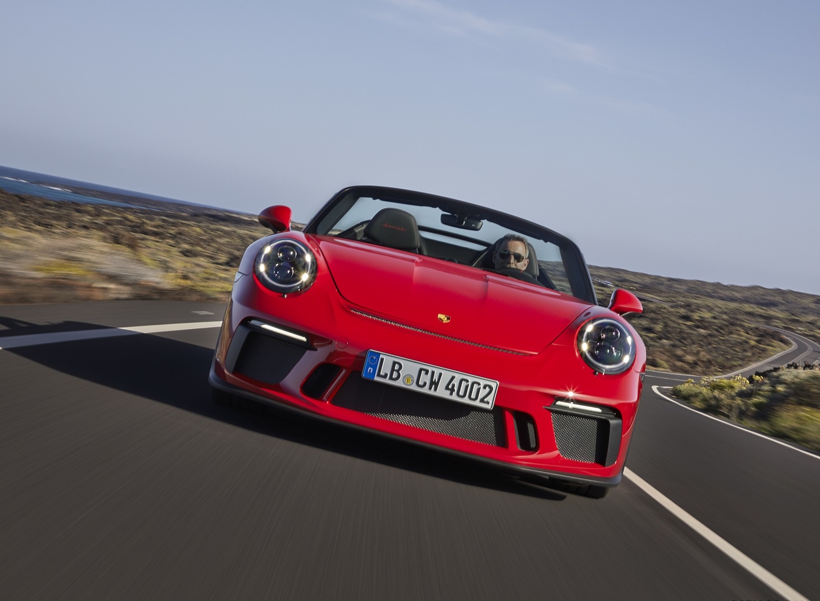 2019 Porsche 911 Speedster (Color: Guards Red) Front Wallpapers #4 of 84