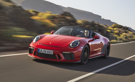 2019 Porsche 911 Speedster (Color: Guards Red) Front Wallpapers 450x275 (5)