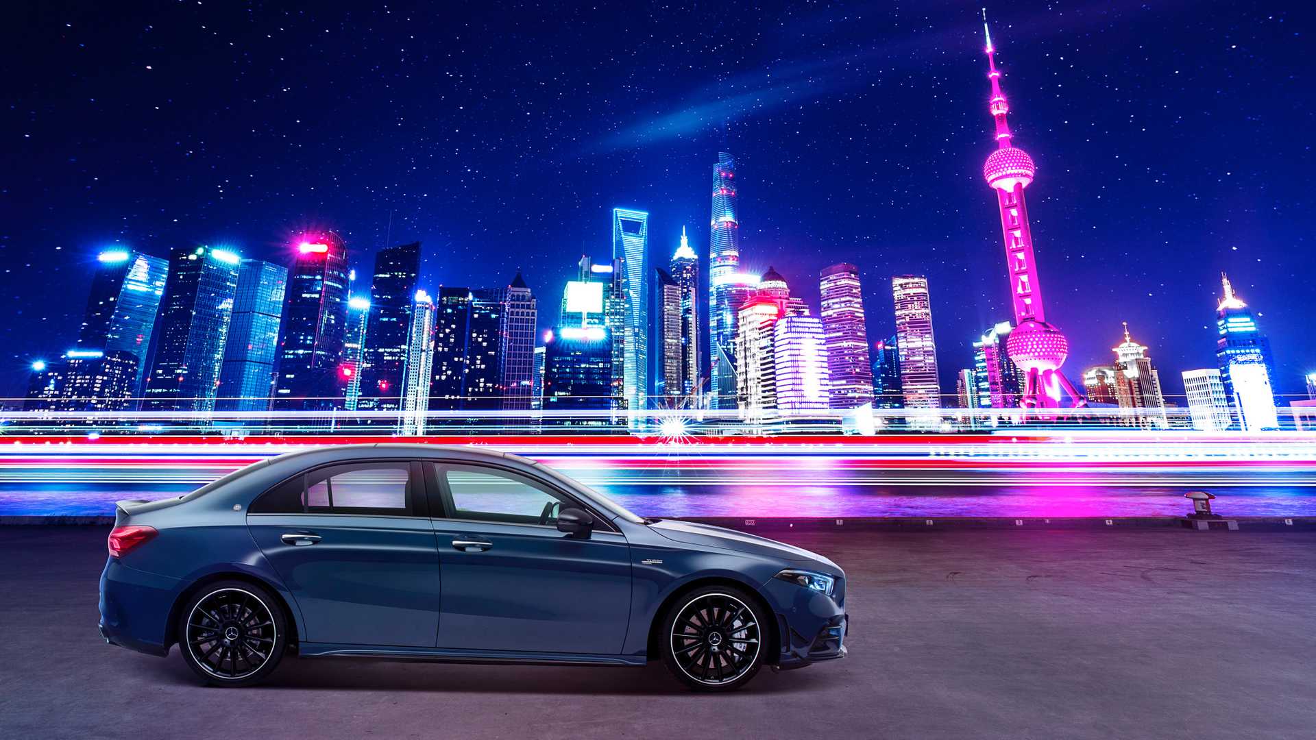 2020 Mercedes-AMG A35 L Sedan 4MATIC Side Wallpapers #4 of 13