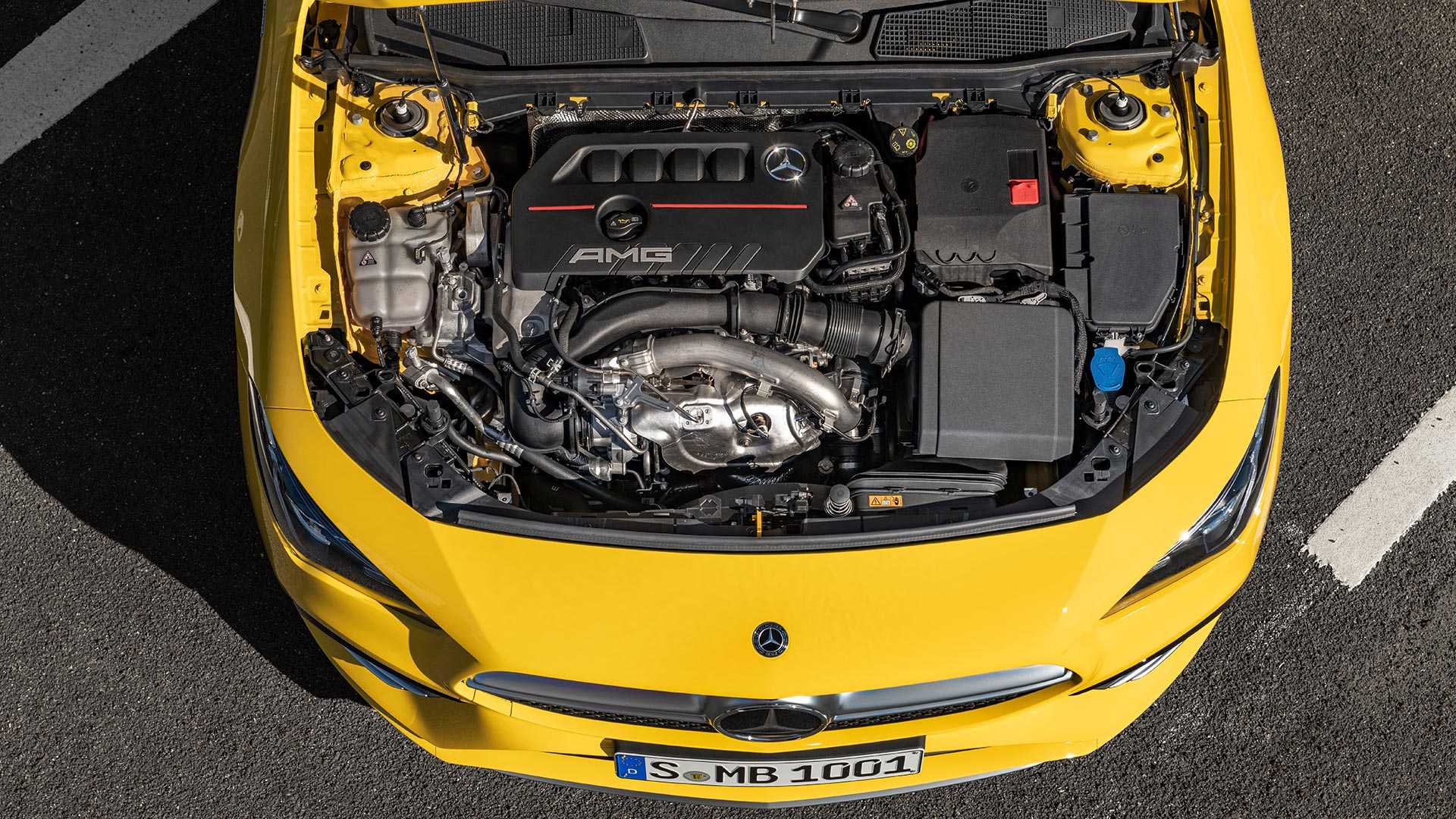 2020 Mercedes-AMG CLA 35 4MATIC (Color: Sun Yellow) Engine Wallpapers #29 of 35