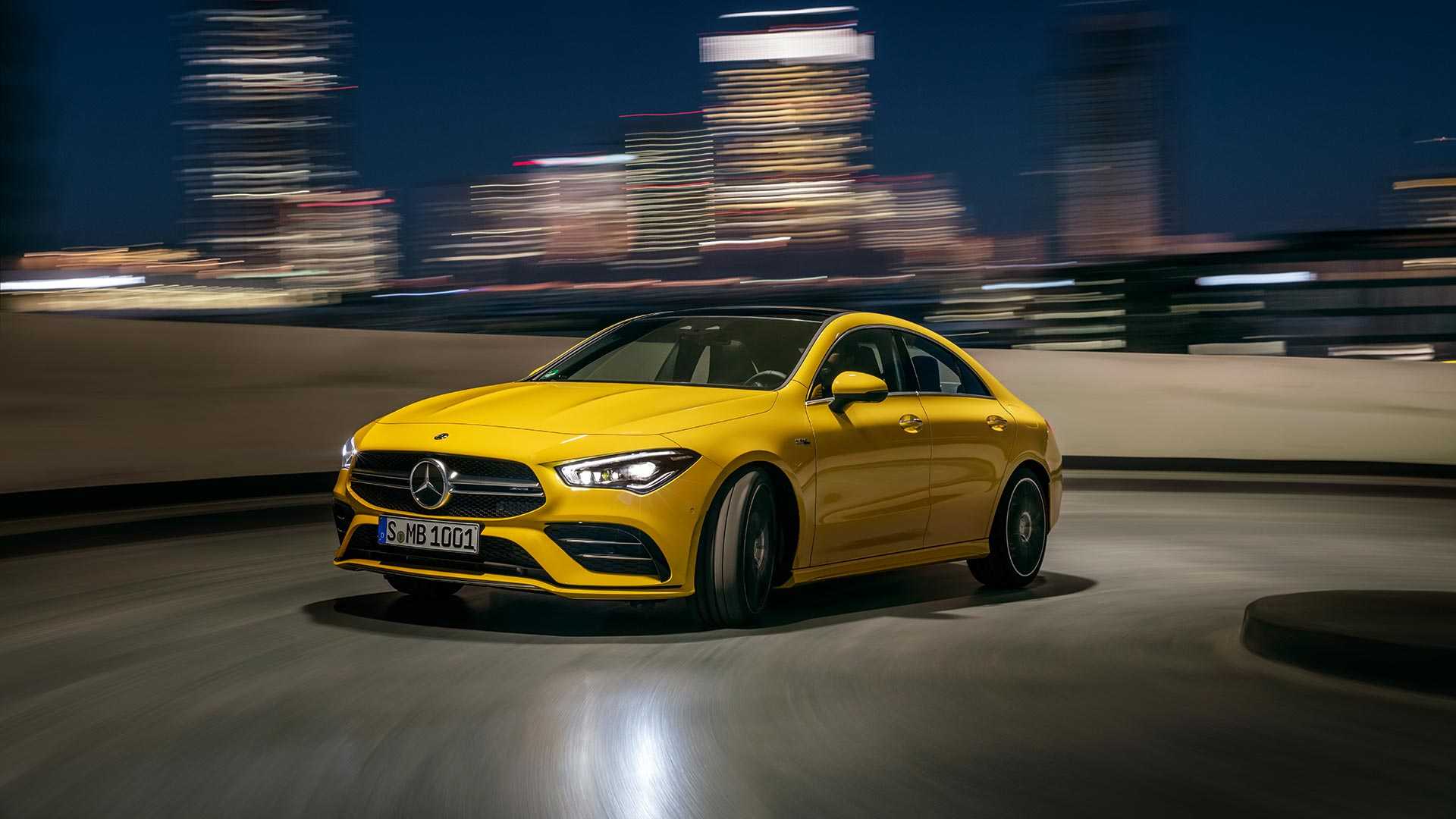 2020 Mercedes-AMG CLA 35 4MATIC (Color: Sun Yellow) Front Three-Quarter Wallpapers (6)