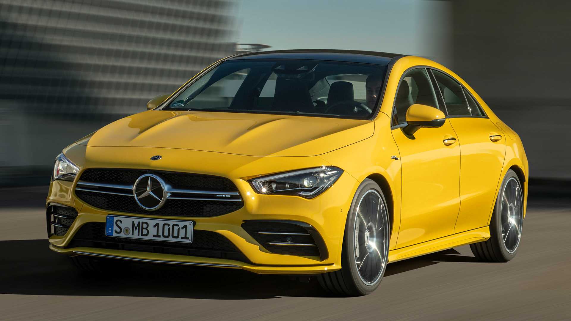 2020 Mercedes-AMG CLA 35 4MATIC (Color: Sun Yellow) Front Wallpapers (3)