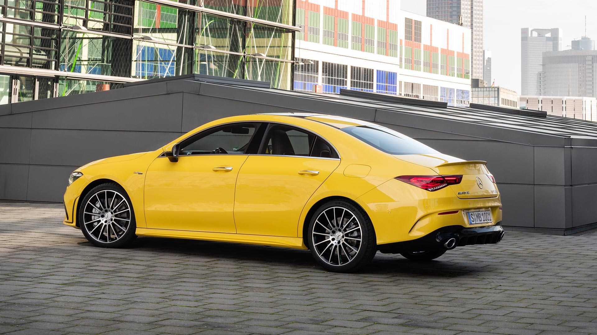 2020 Mercedes-AMG CLA 35 4MATIC (Color: Sun Yellow) Rear Three-Quarter Wallpapers #16 of 35