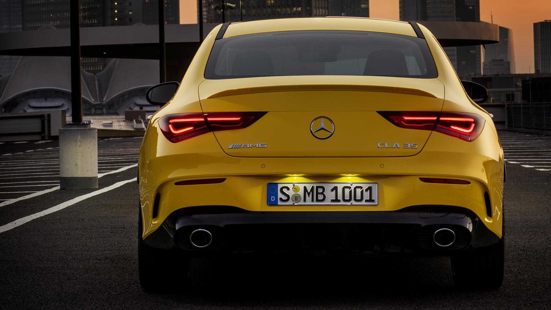 2020 Mercedes-AMG CLA 35 4MATIC (Color: Sun Yellow) Rear Wallpapers #10 of 35