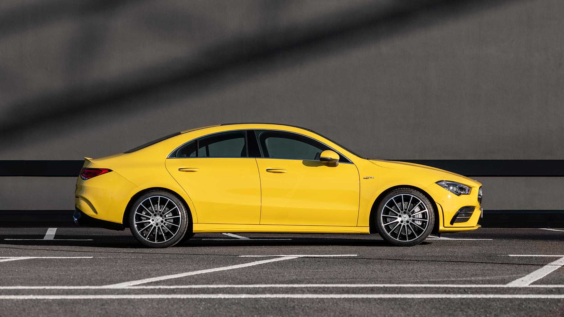 2020 Mercedes-AMG CLA 35 4MATIC (Color: Sun Yellow) Side Wallpapers #18 of 35