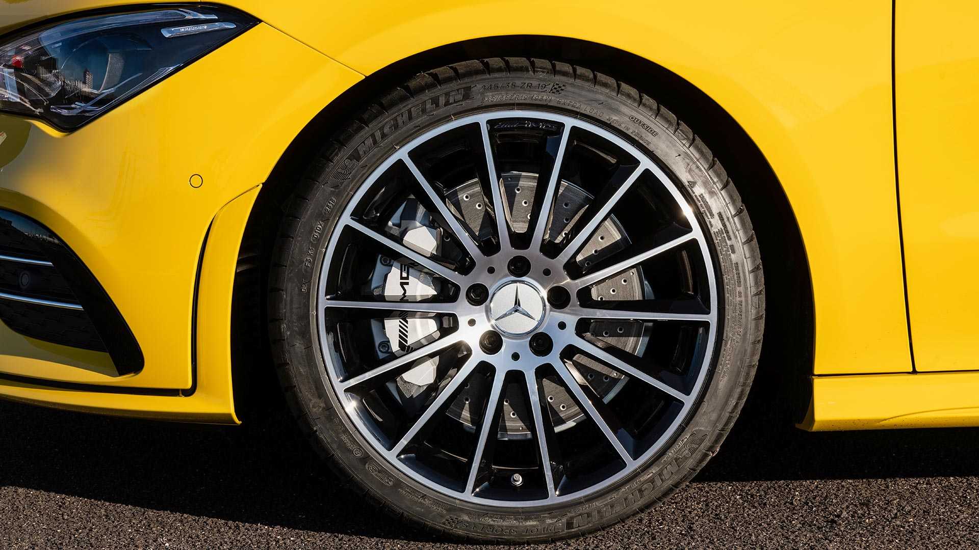 2020 Mercedes-AMG CLA 35 4MATIC (Color: Sun Yellow) Wheel Wallpapers #22 of 35