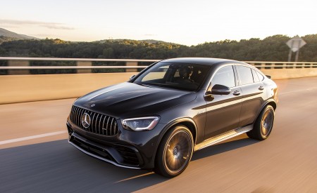2020 Mercedes-AMG GLC 63 S Coupe (US-Spec) Front Three-Quarter Wallpapers 450x275 (3)