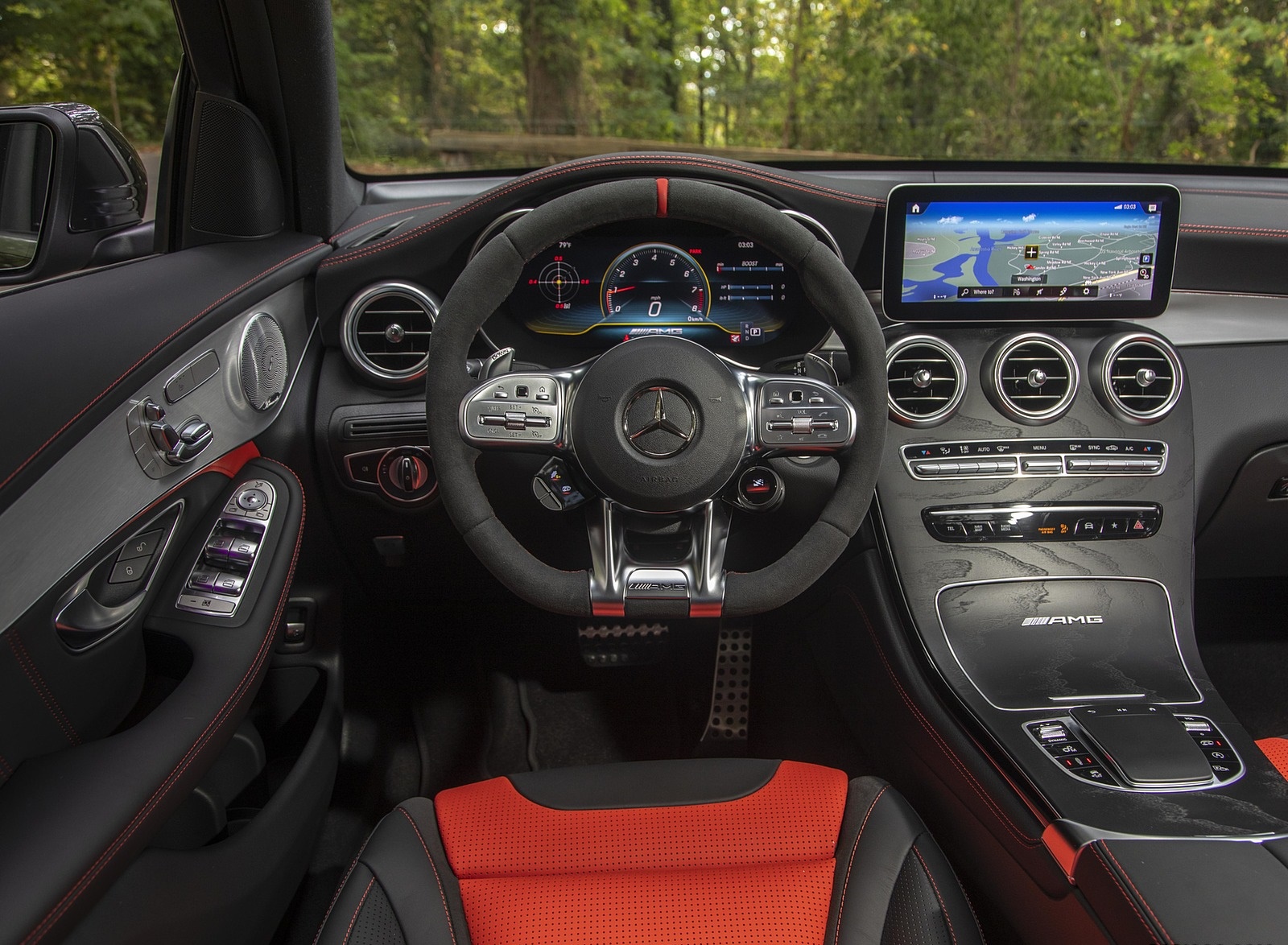2020 Mercedes-AMG GLC 63 S Coupe (US-Spec) Interior Cockpit Wallpapers #47 of 90
