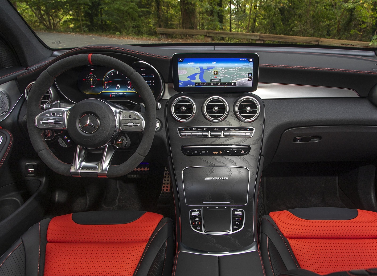 2020 Mercedes-AMG GLC 63 S Coupe (US-Spec) Interior Cockpit Wallpapers #45 of 90