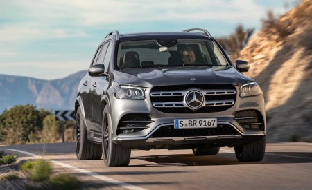 2020 Mercedes-Benz GLS AMG Line (Color: Designo Selenite Grey Metallic) Front Wallpapers 450x275 (5)