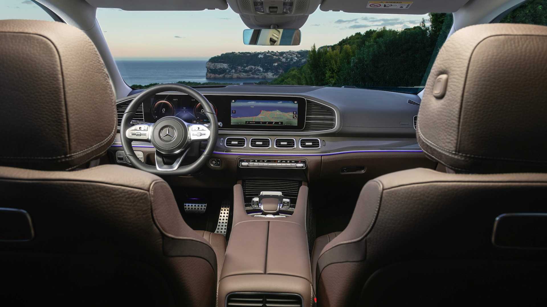 2020 Mercedes-Benz GLS AMG Line (Color: Designo Selenite Grey Metallic) Interior Cockpit Wallpapers #36 of 95