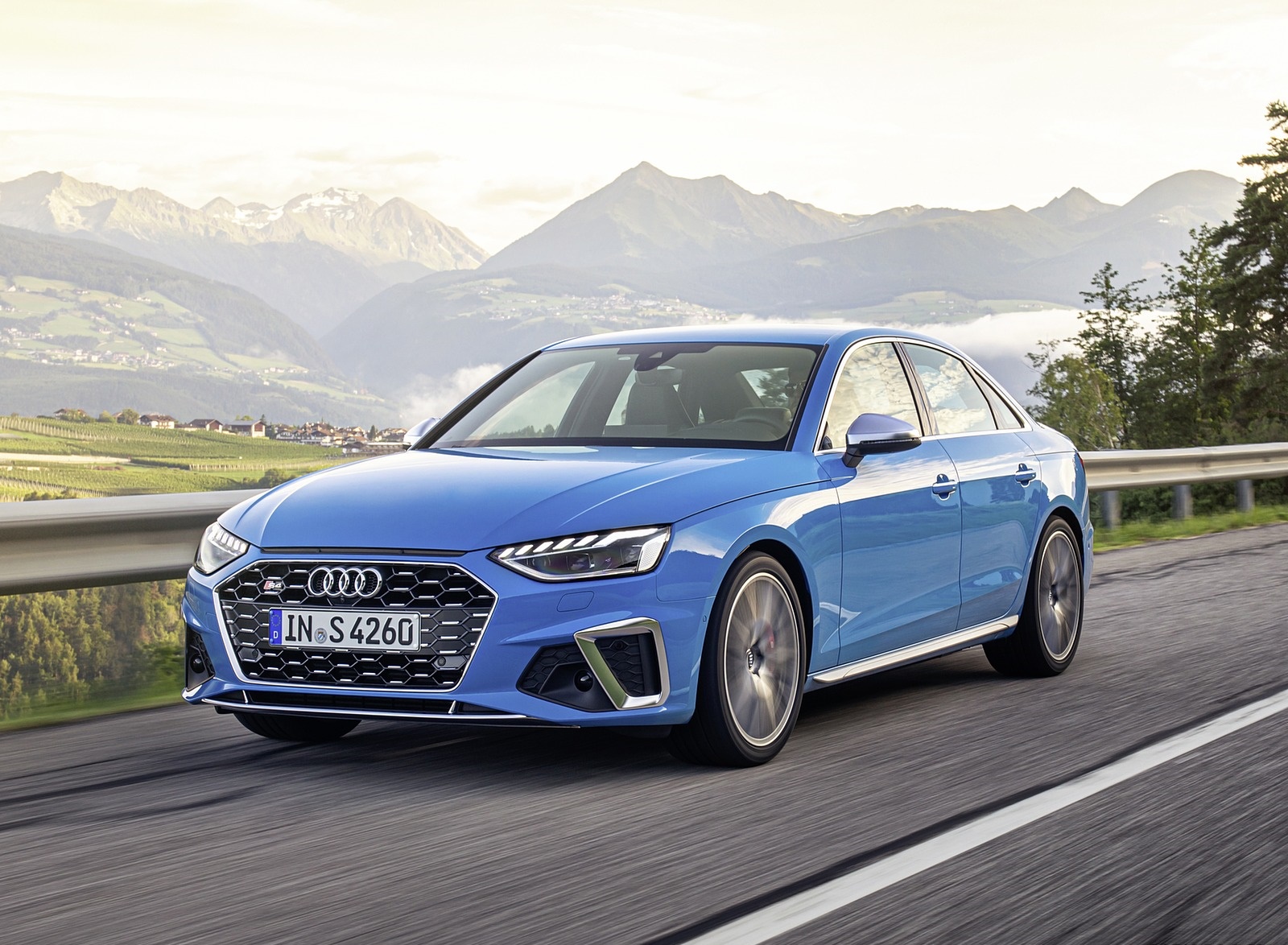 2019 Audi S4 TDI (Color: Turbo Blue) Front Three-Quarter Wallpapers #3 of 39