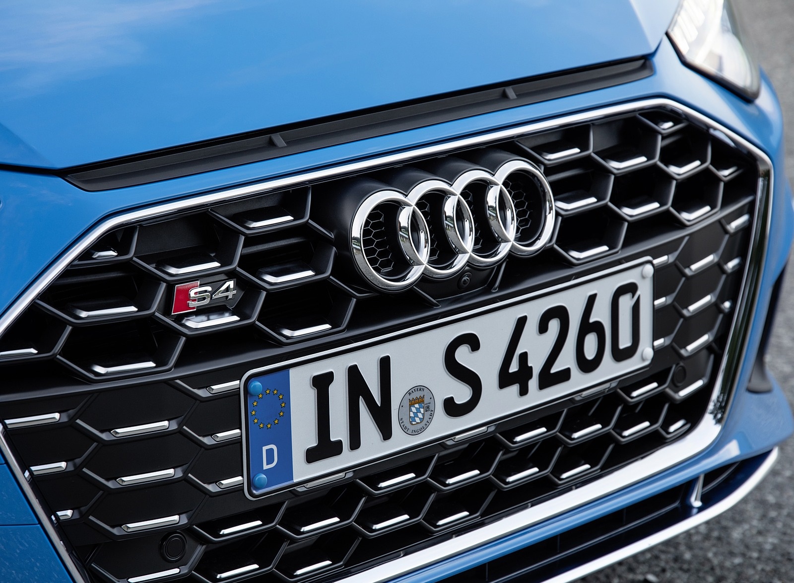 2019 Audi S4 TDI (Color: Turbo Blue) Grill Wallpapers #18 of 39