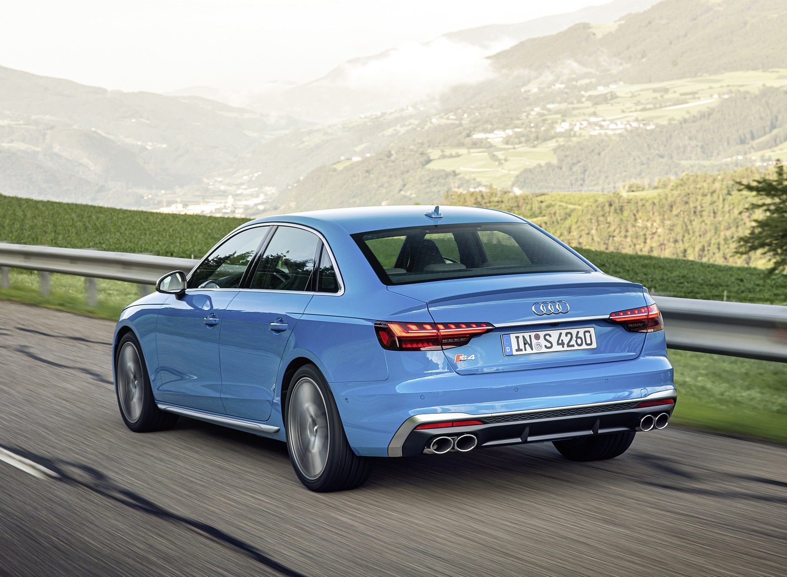 2019 Audi S4 TDI (Color: Turbo Blue) Rear Three-Quarter Wallpapers #4 of 39