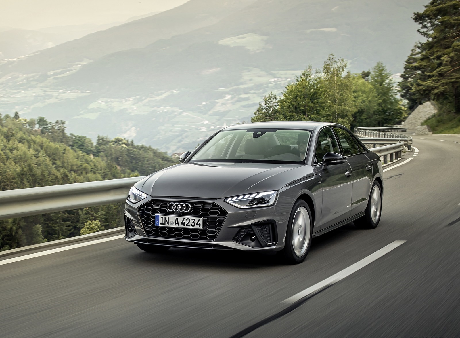 2020 Audi A4 (Color: Terra Gray) Front Three-Quarter Wallpapers (1)