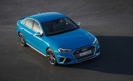 2020 Audi S4 TDI (Color: Turbo Blue) Front Three-Quarter Wallpapers 450x275 (2)
