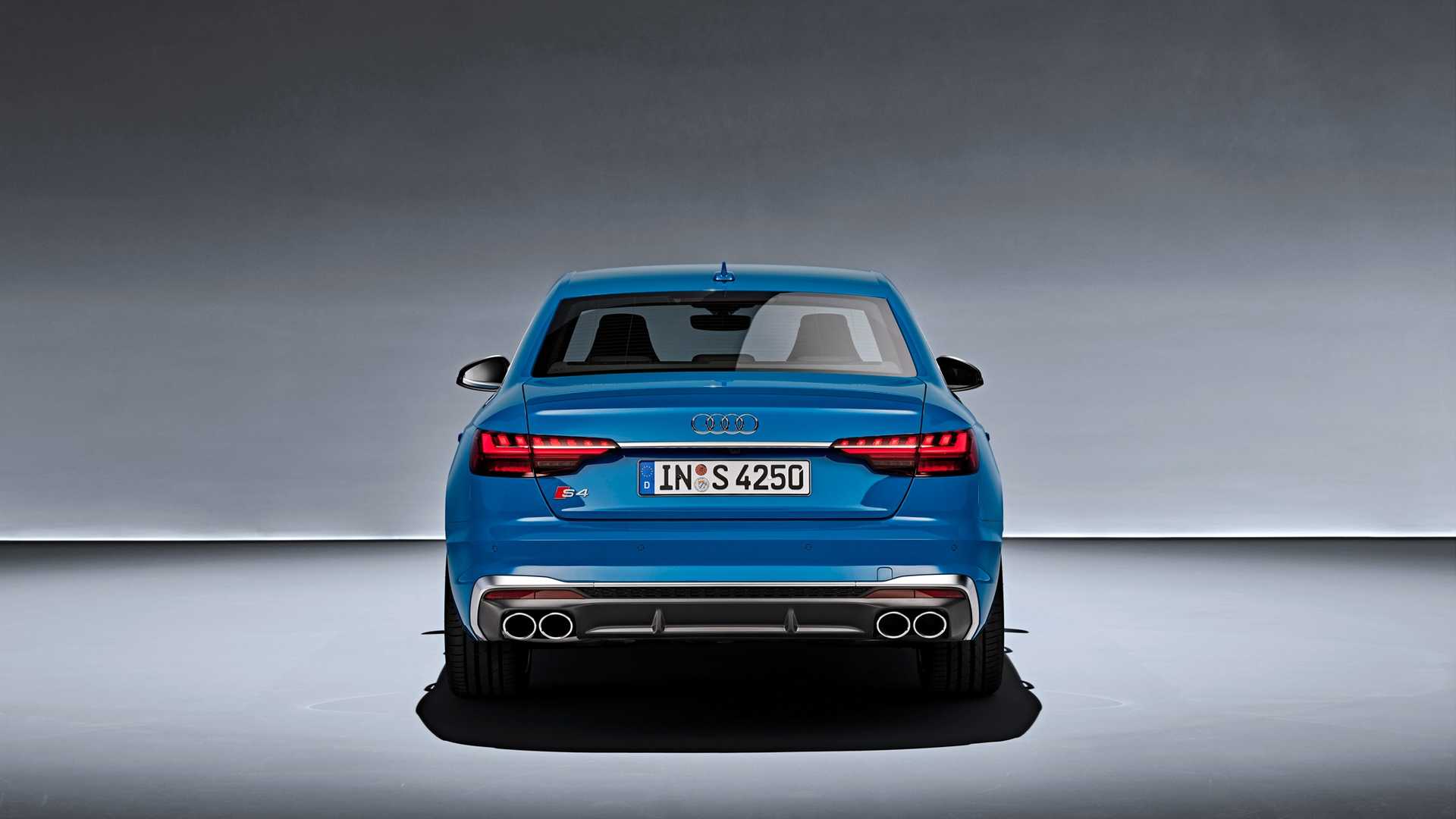 2020 Audi S4 TDI (Color: Turbo Blue) Rear Wallpapers' #5 of 6