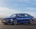 2020 Audi S6 Sedan TDI (Color: Navarra Blue) Front Three-Quarter Wallpapers  150x120 (34)