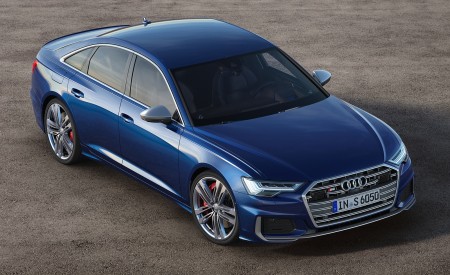 2020 Audi S6 Sedan TDI (Color: Navarra Blue) Front Three-Quarter Wallpapers 450x275 (35)