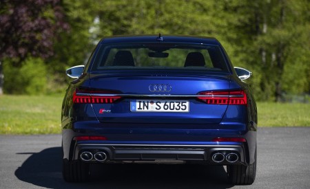 2020 Audi S6 Sedan TDI (Color: Navarra Blue) Rear Wallpapers 450x275 (32)