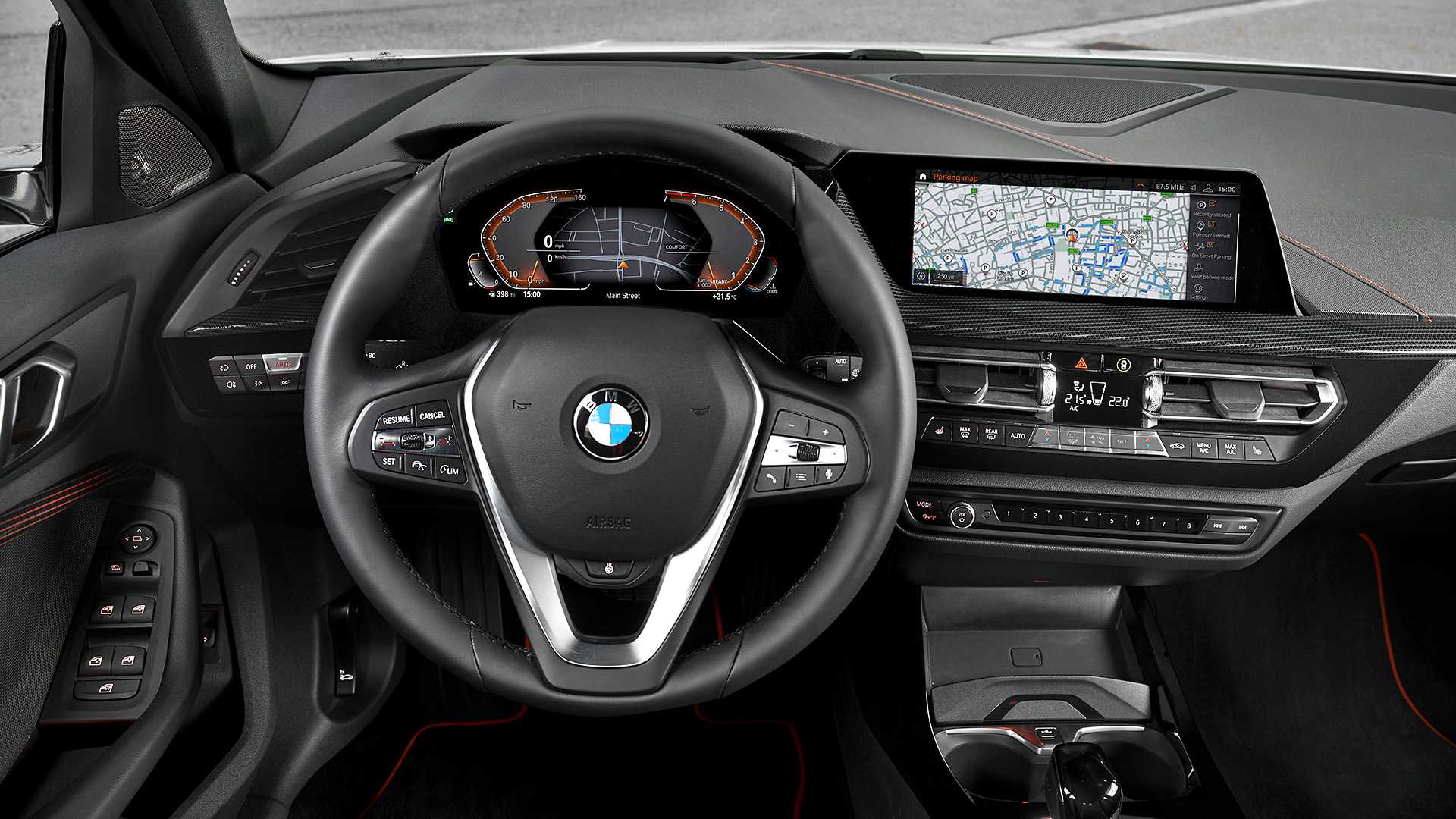 2020 BMW 1-Series 118i (Color: Mineral white Metallic) Interior Steering Wheel Wallpapers #31 of 66