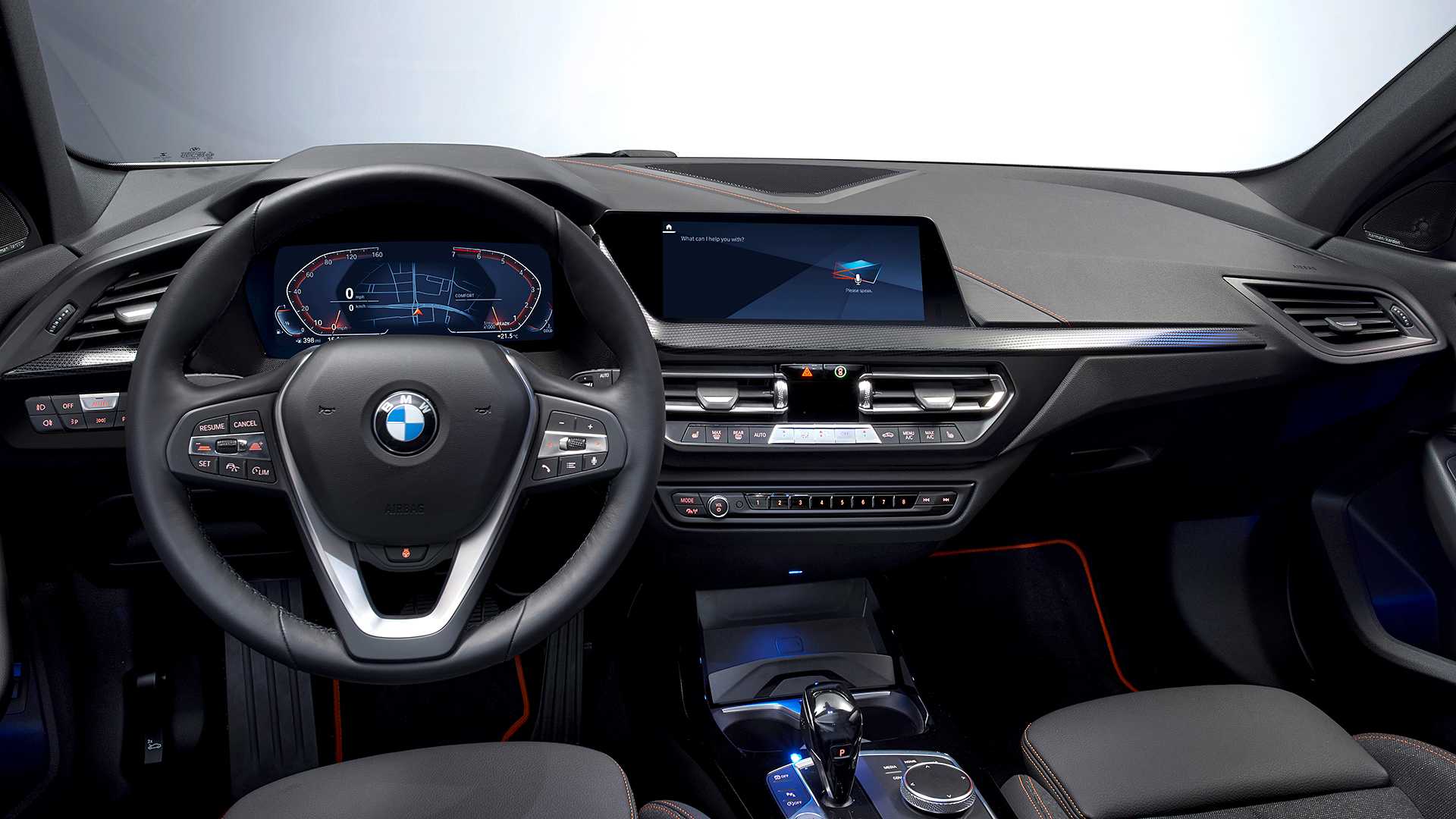 2020 BMW 1-Series 118i (Color: Mineral white Metallic) Interior Steering Wheel Wallpapers #30 of 66
