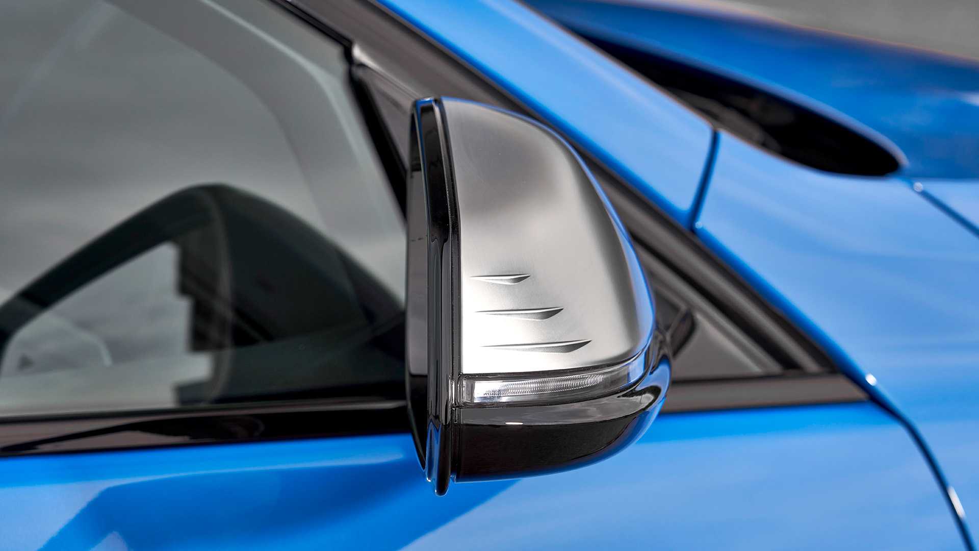 2020 BMW M135i xDrive (Color: Misano Blue Metallic) Mirror Wallpapers #28 of 55