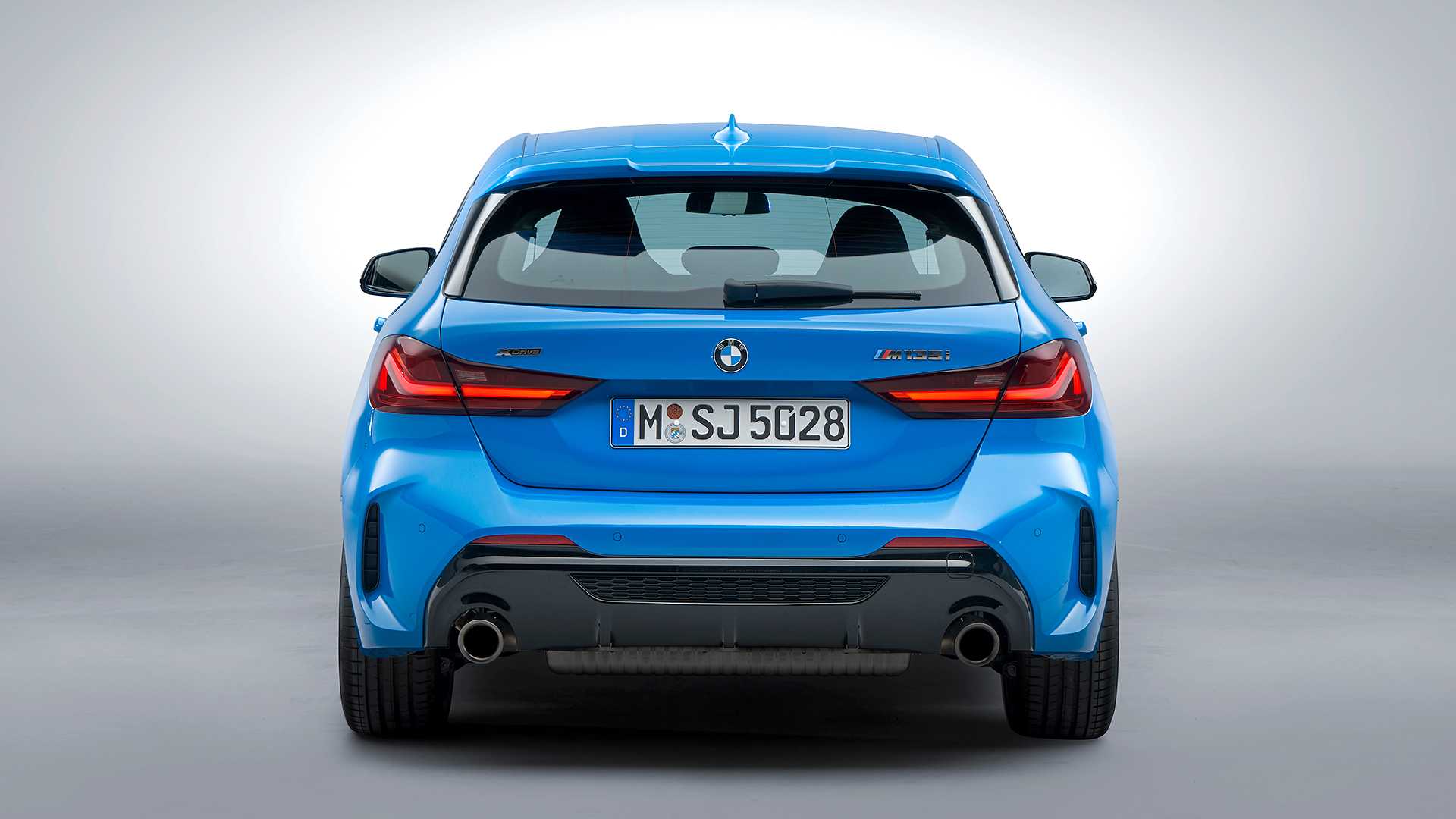 2020 BMW M135i xDrive (Color: Misano Blue Metallic) Rear Wallpapers #24 of 55