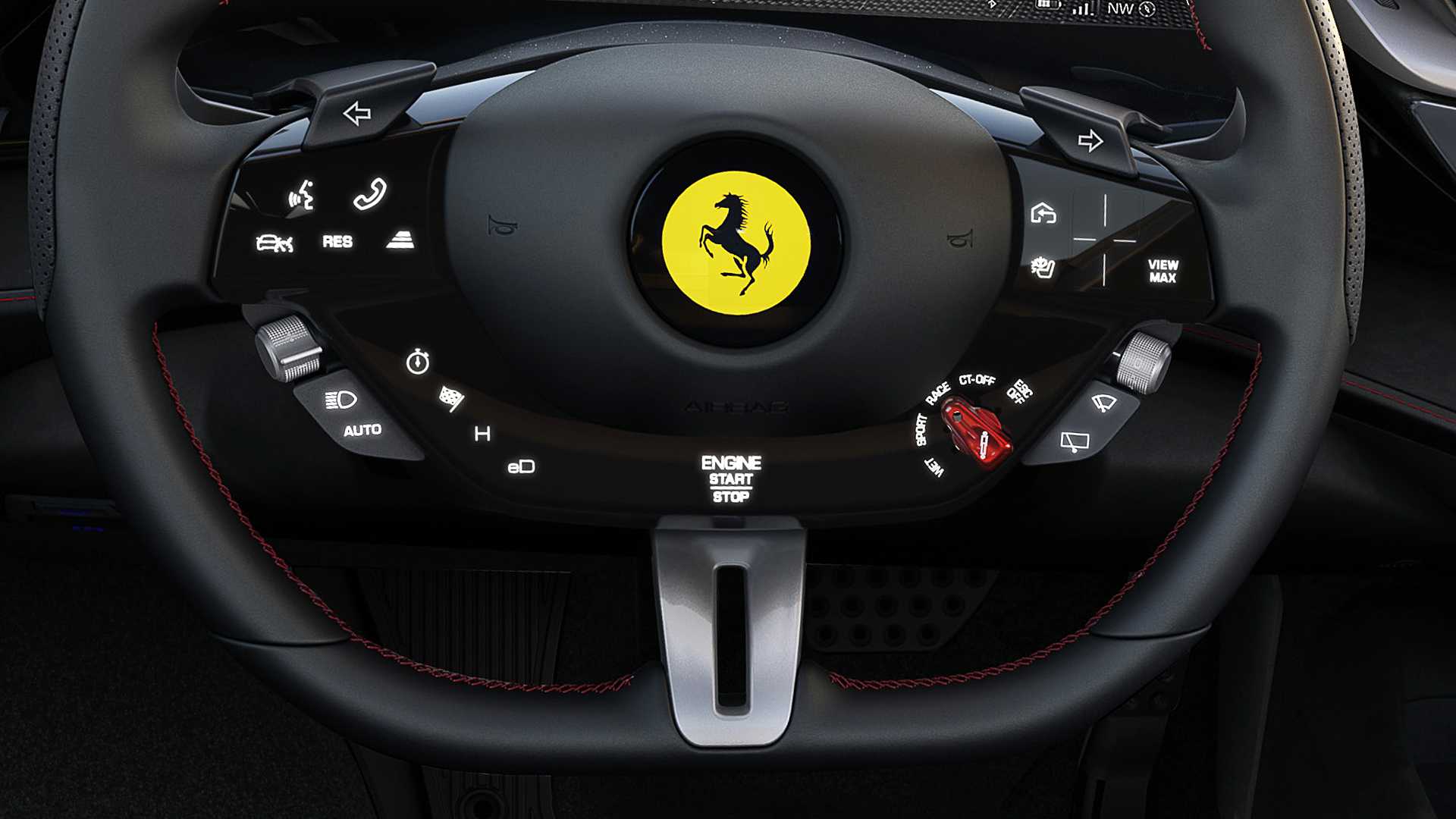 2020 Ferrari SF90 Stradale Interior Steering Wheel Wallpapers (64