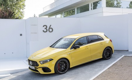 2020 Mercedes-AMG A 45 S 4MATIC+ (Color: Sun Yellow) Front Three-Quarter Wallpapers 450x275 (15)