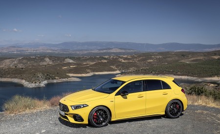 2020 Mercedes-AMG A 45 S 4MATIC+ (Color: Sun Yellow) Front Three-Quarter Wallpapers 450x275 (34)