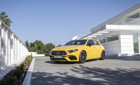 2020 Mercedes-AMG A 45 S 4MATIC+ (Color: Sun Yellow) Front Three-Quarter Wallpapers 450x275 (16)