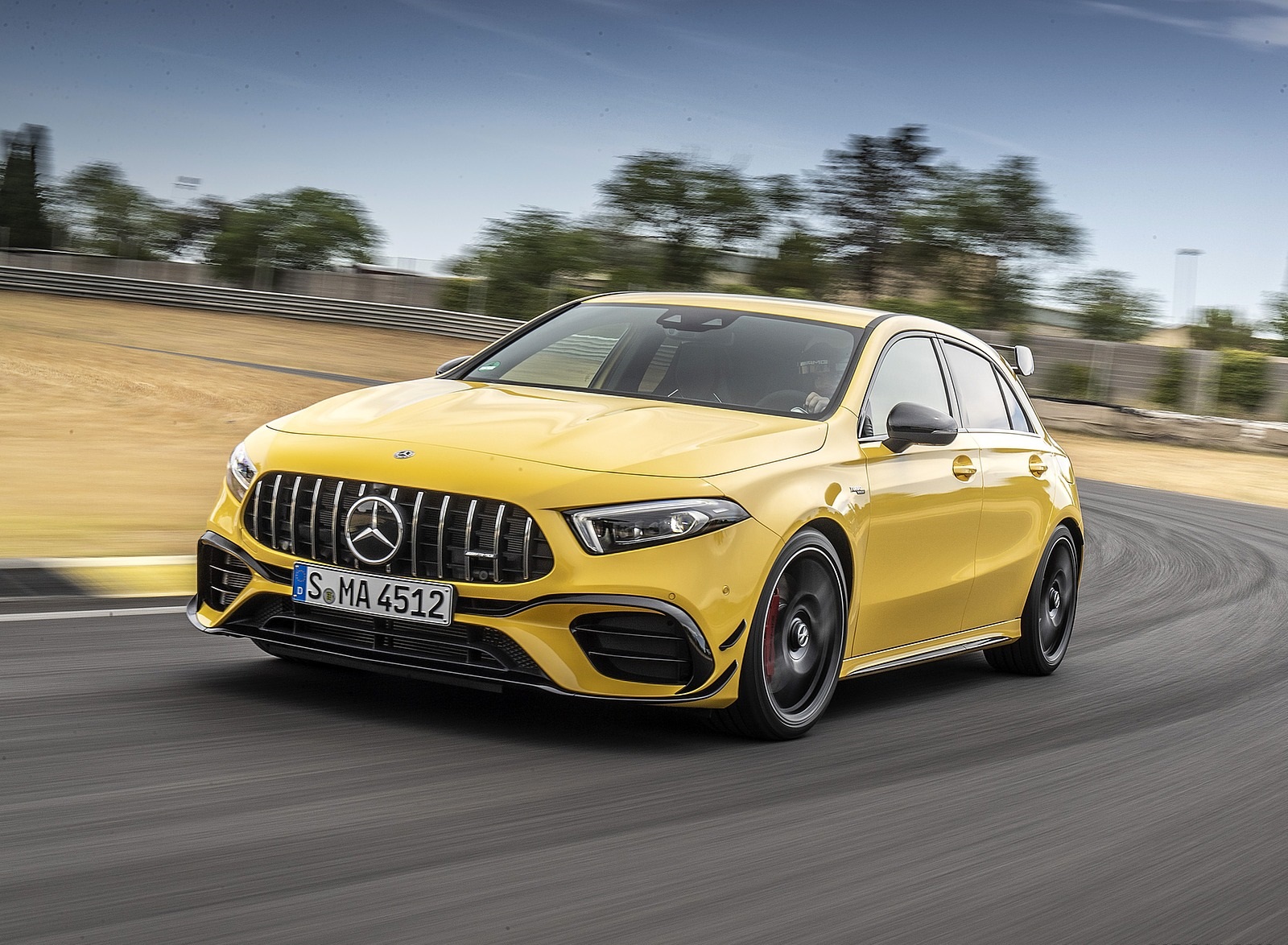 2020 Mercedes-AMG A 45 S 4MATIC+ (Color: Sun Yellow) Front Three-Quarter Wallpapers (5)