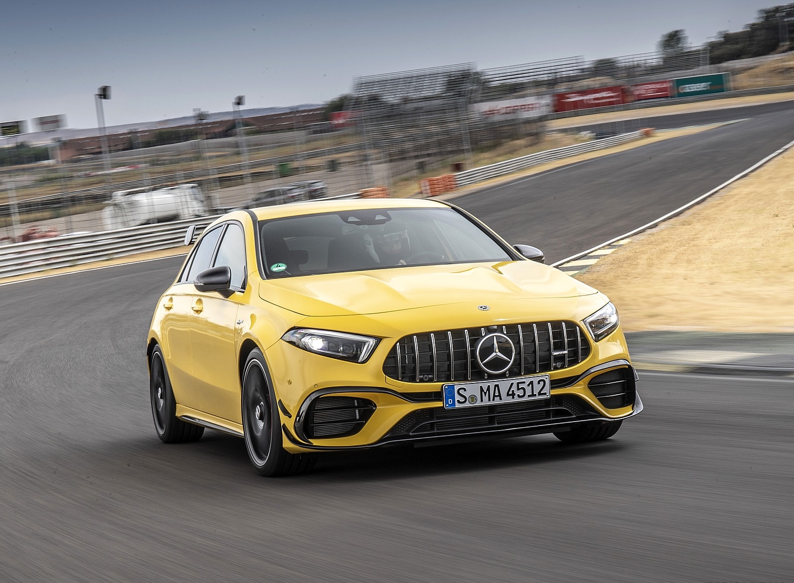 2020 Mercedes-AMG A 45 S 4MATIC+ (Color: Sun Yellow) Front Wallpapers (1)