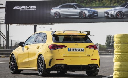 2020 Mercedes-AMG A 45 S 4MATIC+ (Color: Sun Yellow) Rear Wallpapers 450x275 (20)