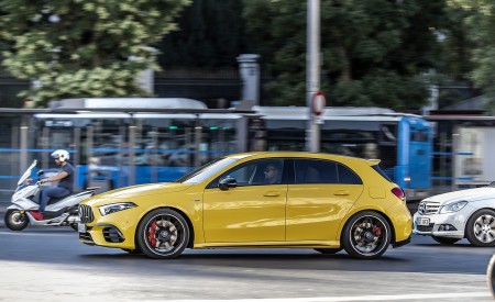 2020 Mercedes-AMG A 45 S 4MATIC+ (Color: Sun Yellow) Side Wallpapers 450x275 (28)