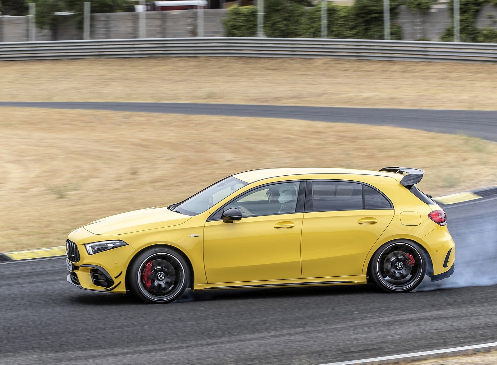 2020 Mercedes-AMG A 45 S 4MATIC+ (Color: Sun Yellow) Side Wallpapers #13 of 88