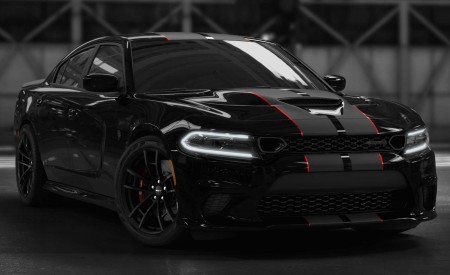 2019 Dodge Charger SRT Hellcat Octane Edition (Color: Pitch Black) Front Three-Quarter Wallpapers 450x275 (8)