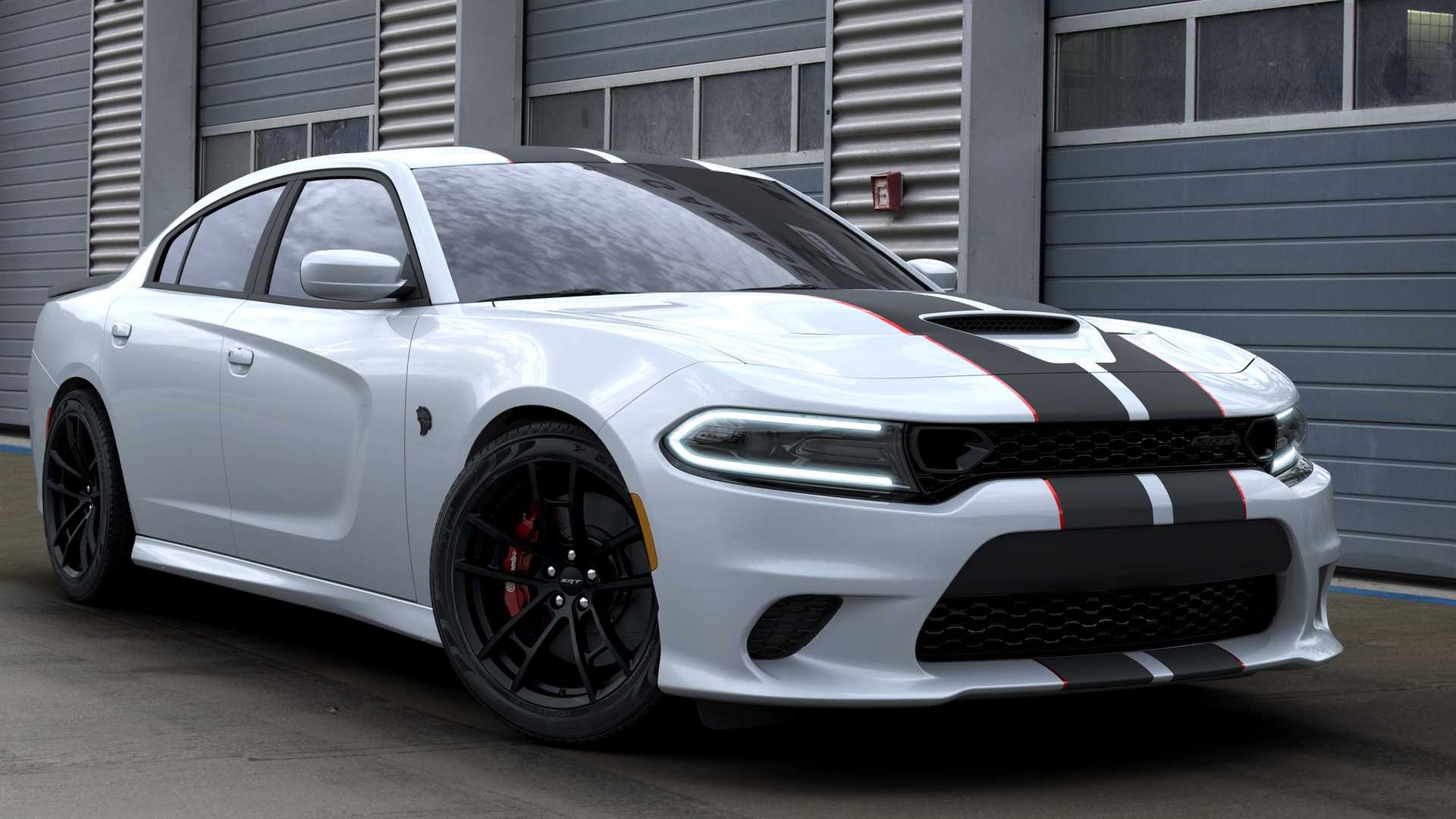 2019 Dodge Charger SRT Hellcat Octane Edition (Color: White Knuckle) Front Three-Quarter Wallpapers (2)