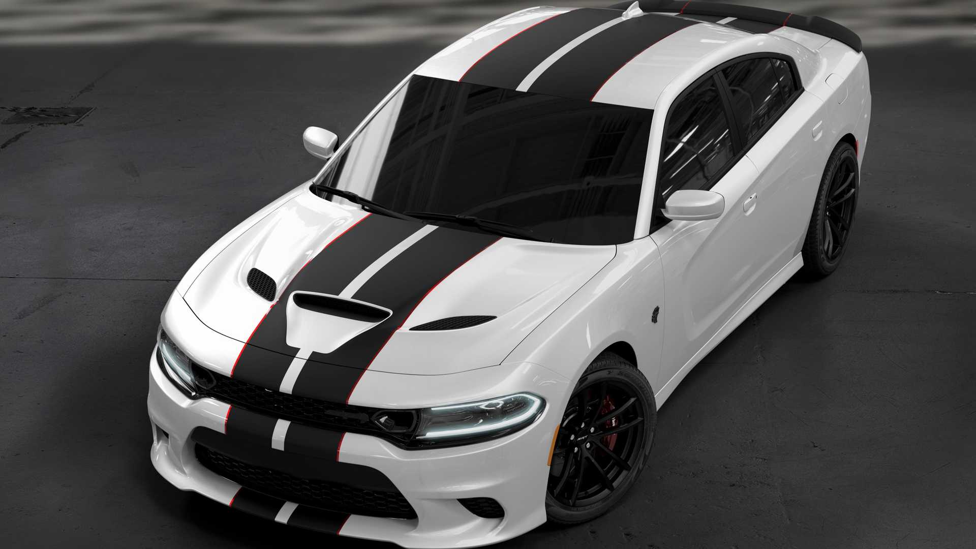 2019 Dodge Charger SRT Hellcat Octane Edition (Color: White Knuckle) Front Three-Quarter Wallpapers (3)
