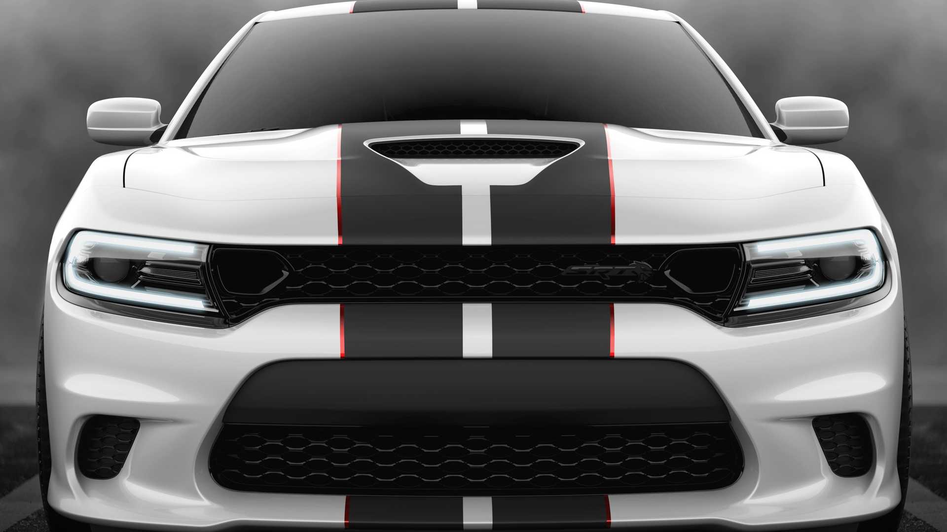 2019 Dodge Charger SRT Hellcat Octane Edition (Color: White Knuckle) Front Wallpapers (4)