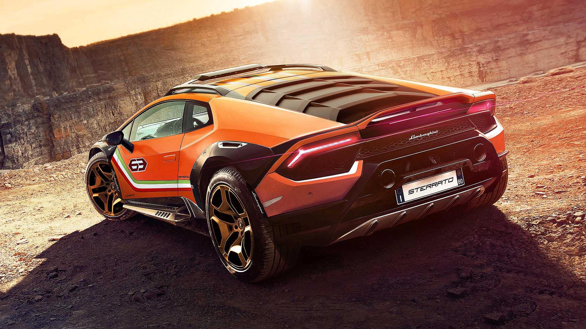 2019 Lamborghini Huracán Sterrato Concept Rear Three-Quarter Wallpapers (3)