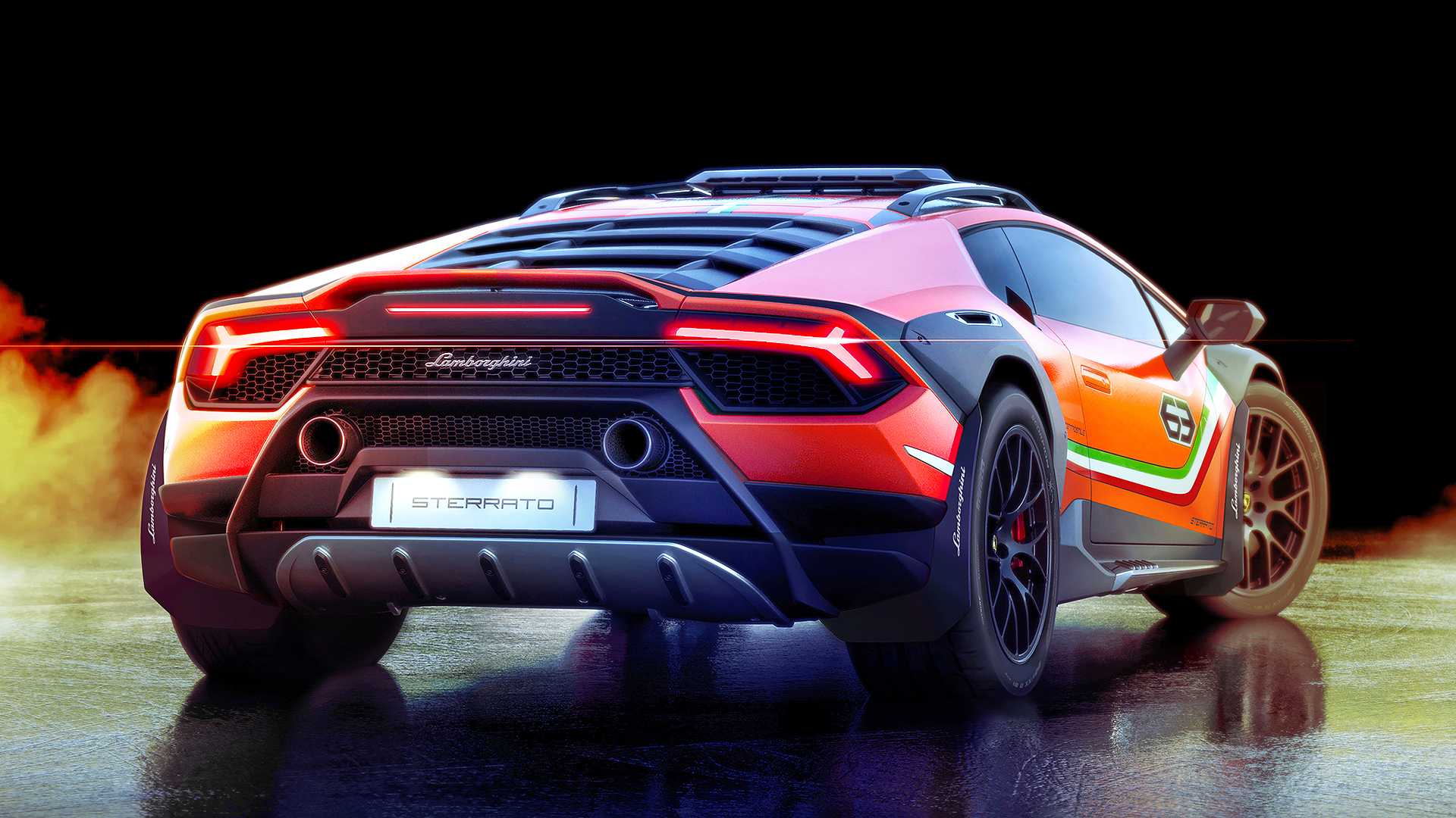 2019 Lamborghini Huracán Sterrato Concept Rear Wallpapers (6)