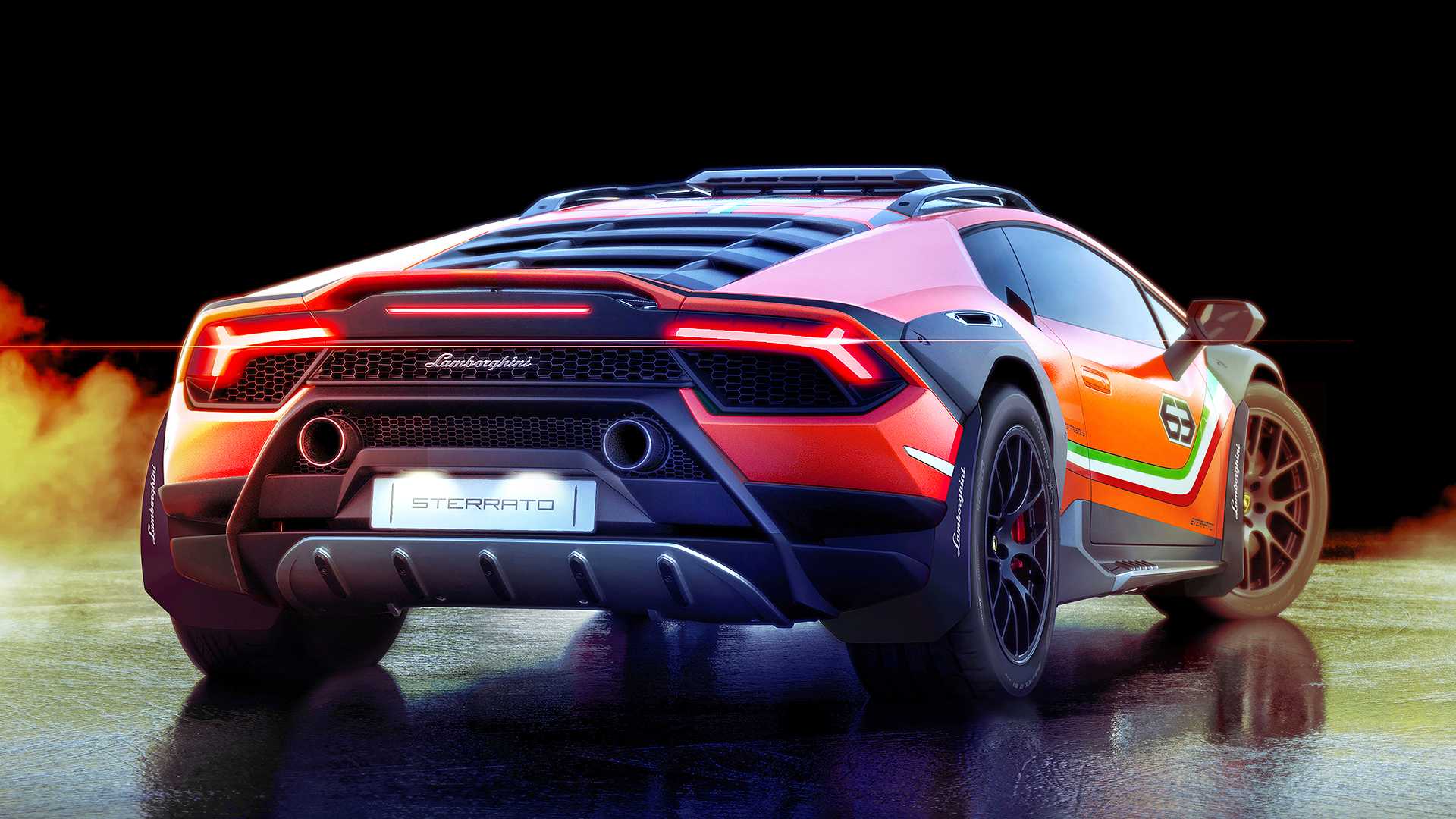 2019 Lamborghini Huracán Sterrato Concept Rear Wallpapers #6 of 7