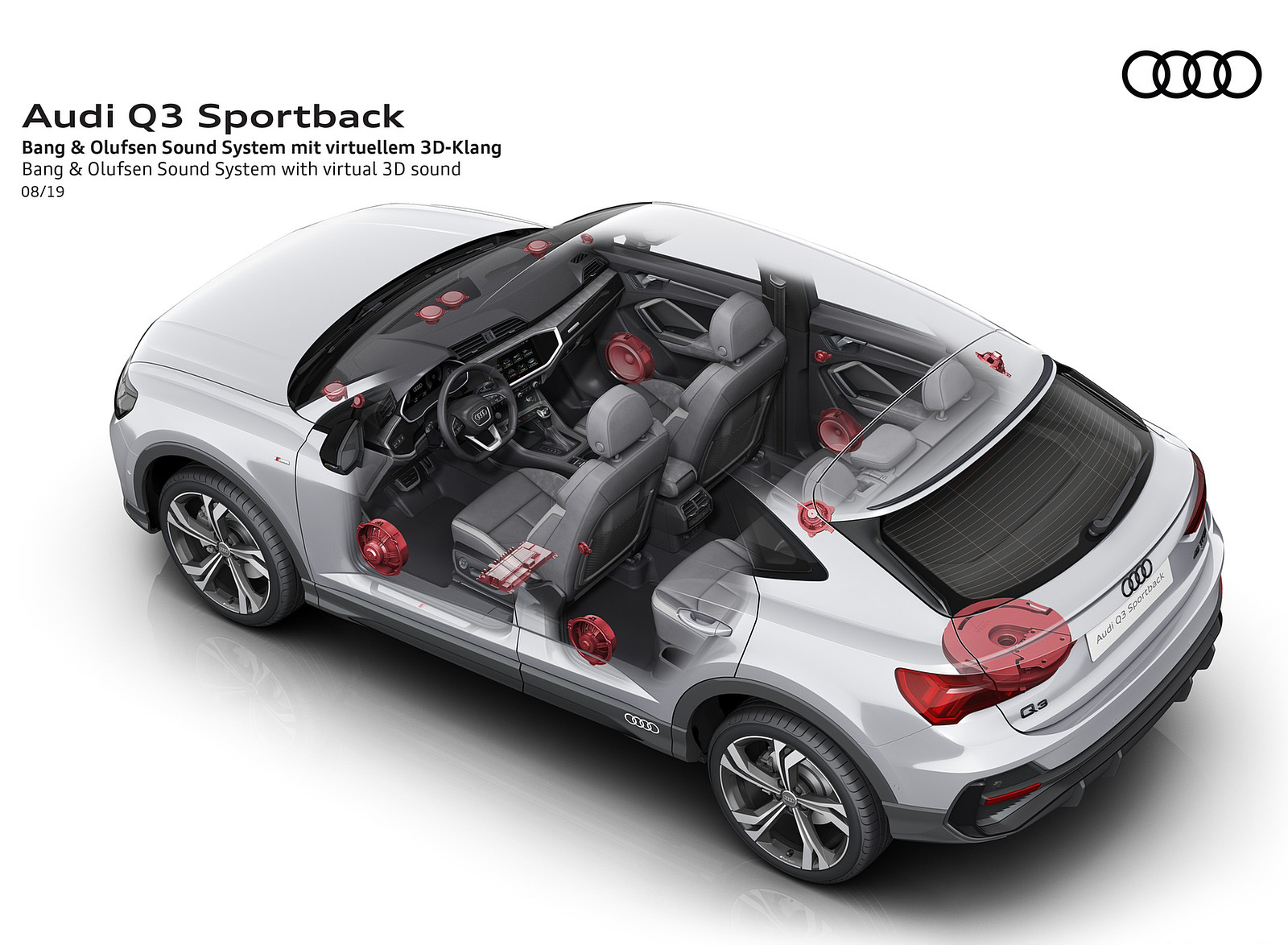 2020 Audi Q3 Sportback Bang and Olufsen Sound System with virtual 3D Sound Wallpapers #253 of 285